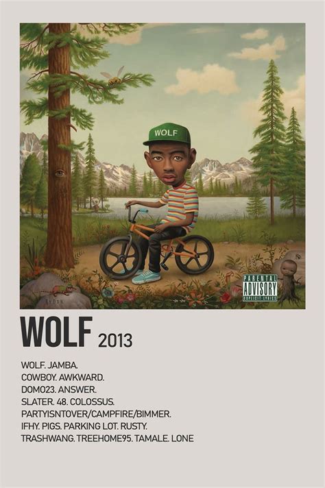 wolf poster tyler|Tyler the Creator Wolf Poster